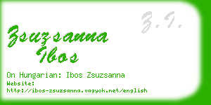 zsuzsanna ibos business card